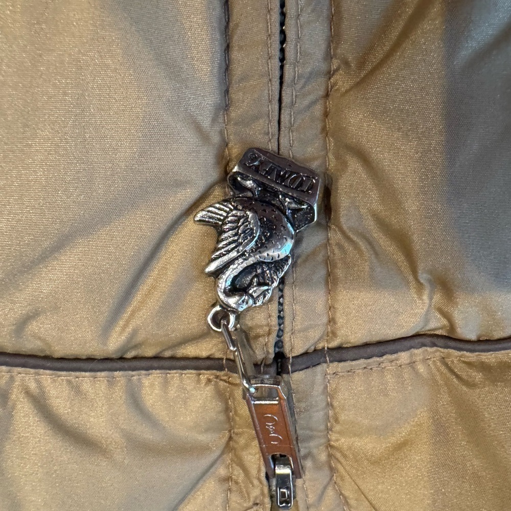 Vintage Comfy Down Puffer Jacket – Men’s Small – Golden Olive – USA Made - Picture 11 of 11